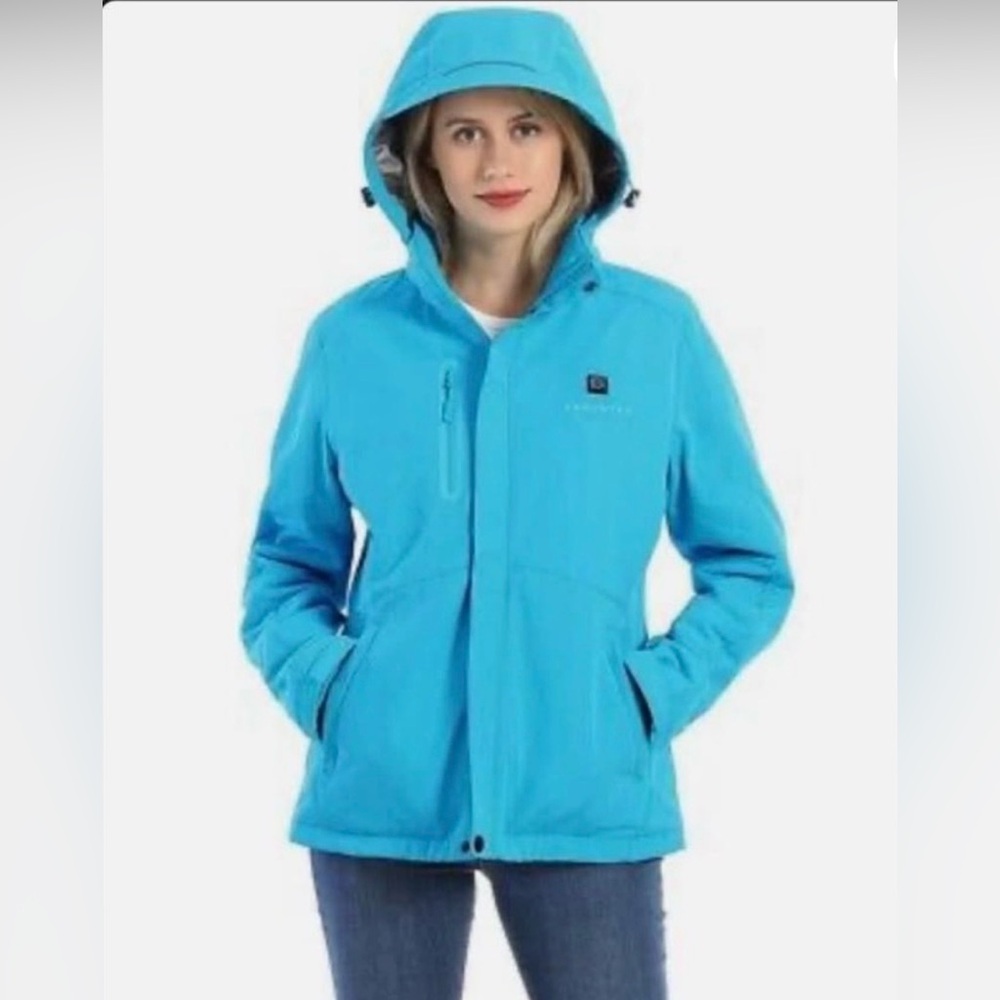 ✨Venustas Women's Heated Blue Jacket (L) Just in time for the holidays! ❄️🎿🛷 🎁✨